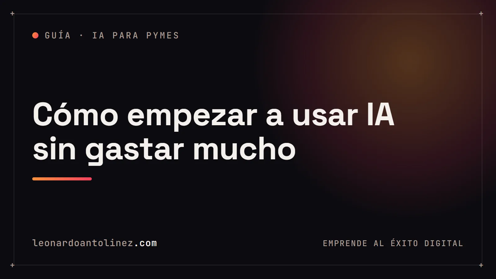 Cómo empezar a usar IA en una pyme sin gastar mucho