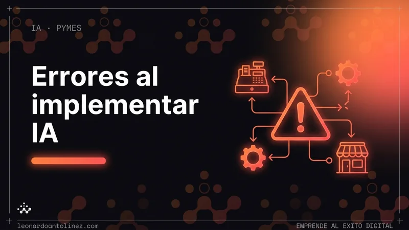 Errores al implementar IA en un negocio pequeño