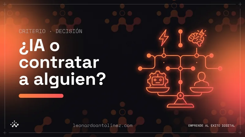 IA o contratar a alguien: cuándo automatizar y cuándo no