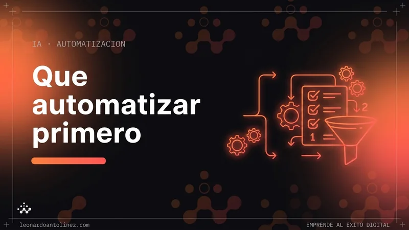 Qué automatizar primero en tu pyme, con criterio